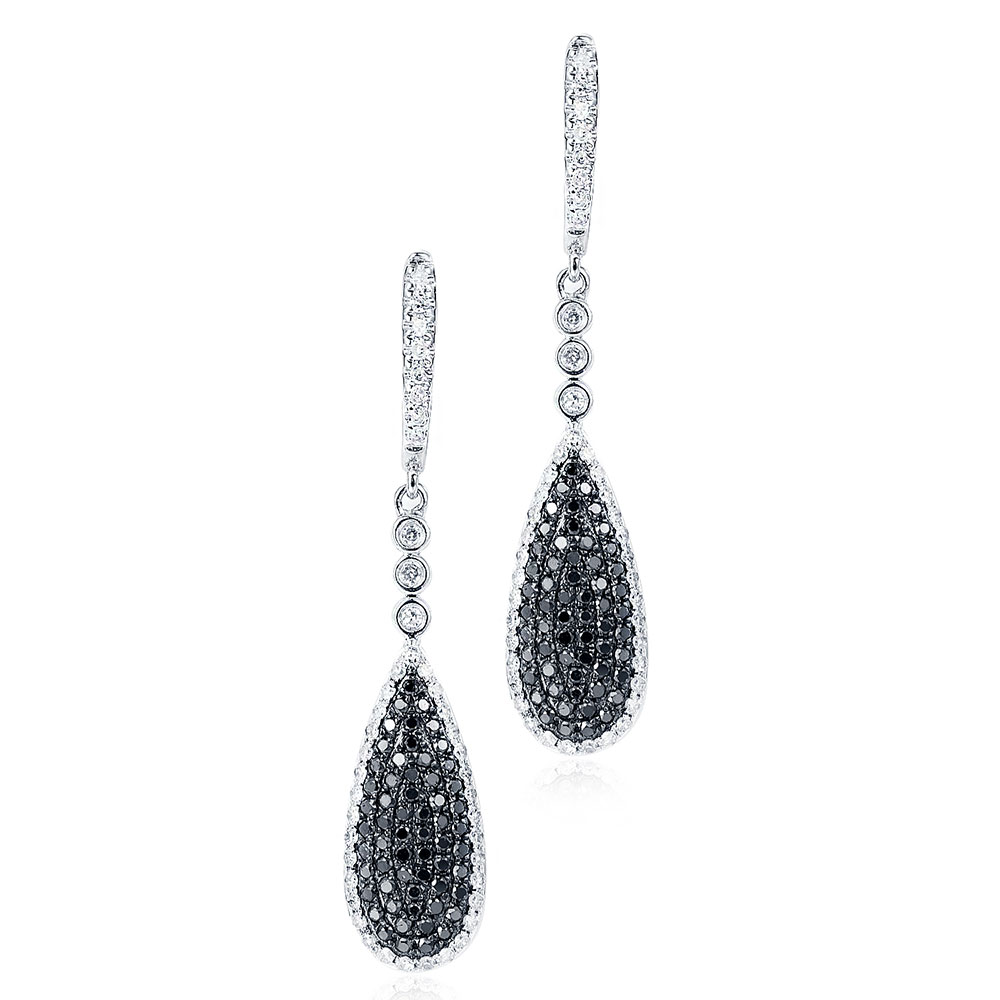 Black Diamond Drop Earrings | Temple 