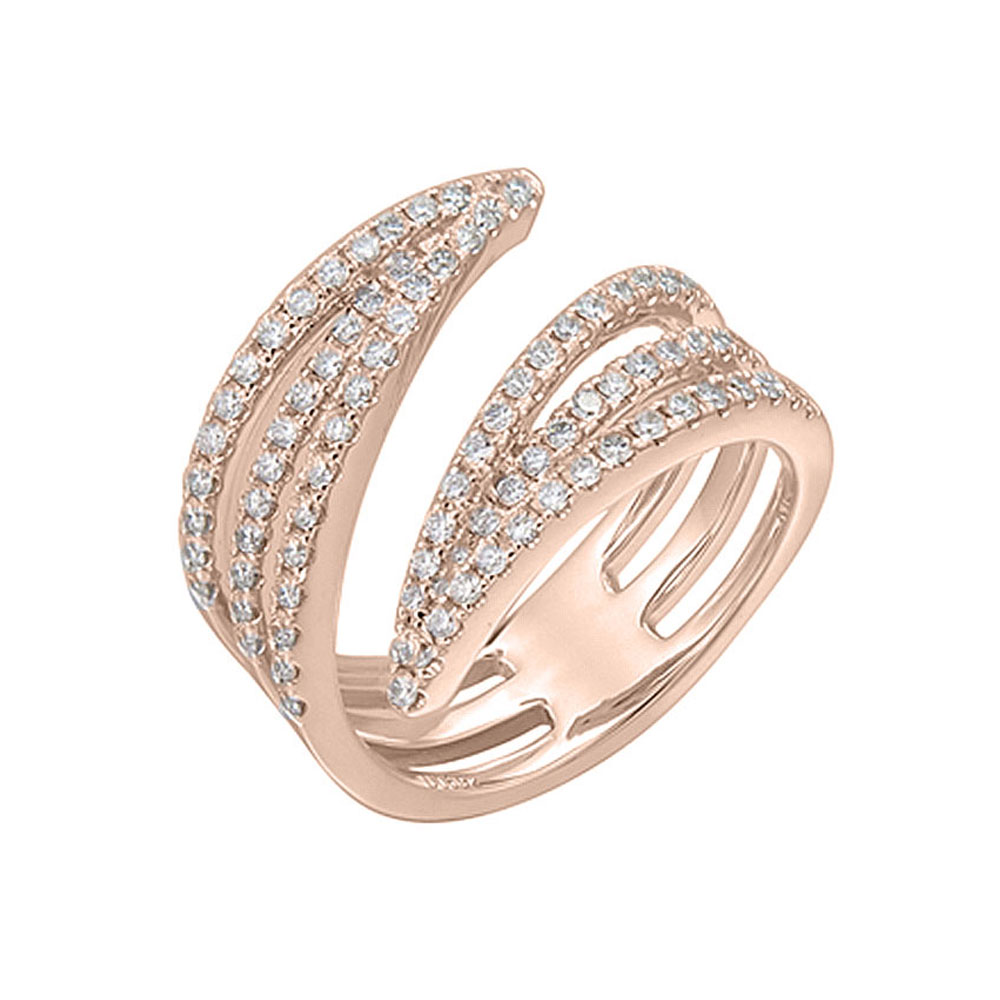 Diamond cuff hot sale wedding band