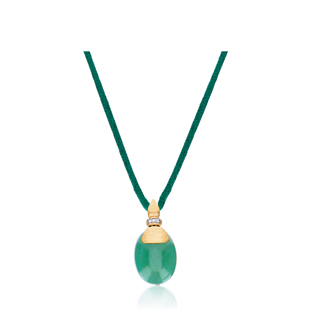 Green 2025 gemstone necklace