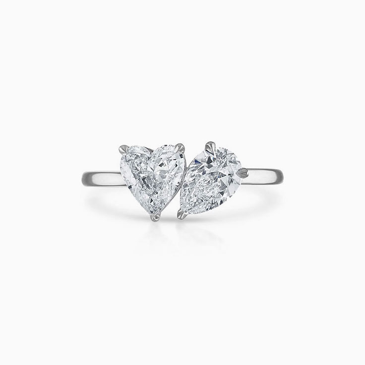 Two hearts shop diamond ring